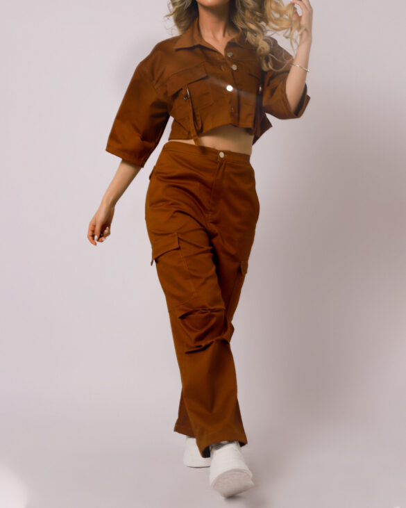 Pantalon Parachute Camel